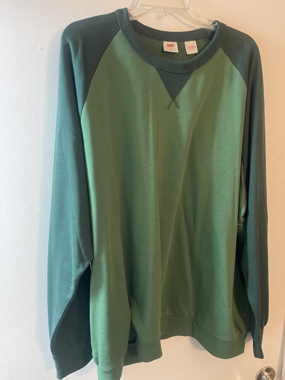 Levi's Green Two-Tone Crewneck Sweatshirt